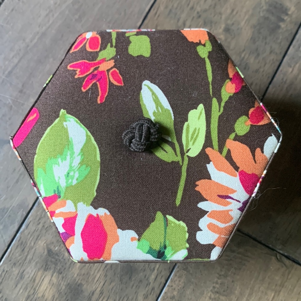 Vera Bradley Hexagon Jewelry Box Case Travel